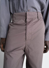 Straight Fit Pants In Light Cotton Twill