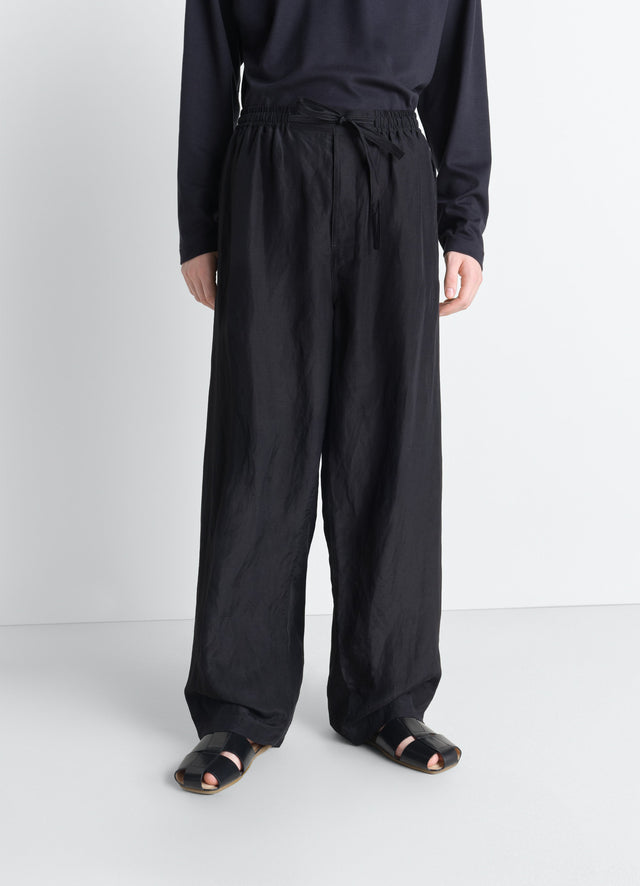 PYJAMA PANTS IN LINEN VISCOSE