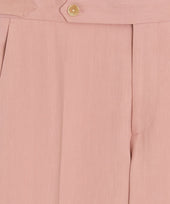 Italian Sueded Linen Side Tab Trouser