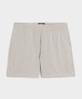 5" Striped Poplin Short