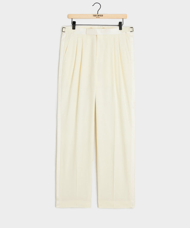 Relaxed Italian Wool Tuxedo Trouser