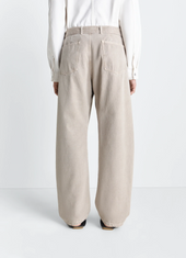 Twisted Belted Pants In Heavy Broken Twill Snow
