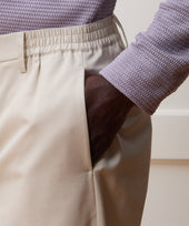 Straight Fit Italian Wool-Cotton Modern Trouser