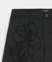 5" Floral Cotton Beachcomber Short