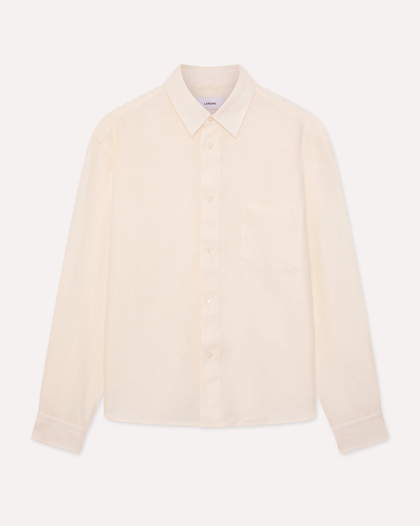 Camicia Bianca In Lino Dalla Vestibilit Rilassata