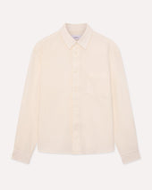 Camicia bianca in lino dalla vestibilità rilassata