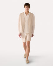 Camicia Bianca In Lino Dalla Vestibilit Rilassata