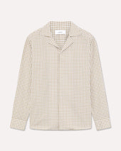 Camicia a quadretti bicolor dalla vestibilità rilassata