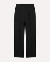 Pantalone nero in lana mohair