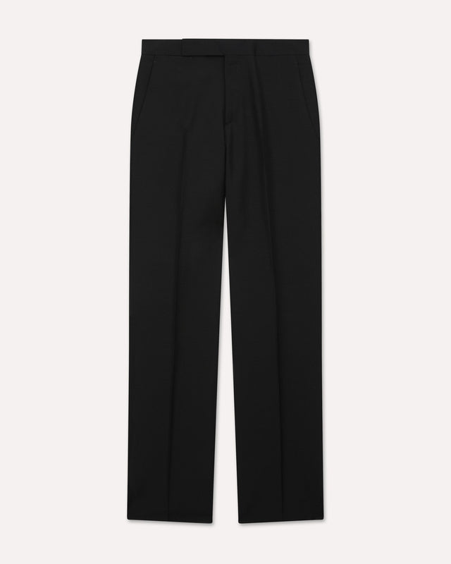 Pantalone nero in lana mohair