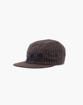 5 Panels Cap Belfast Seersucker Coffee Navy