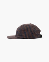 5 Panels Cap Belfast Seersucker Coffee Navy