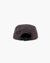 5 Panels Cap Belfast Seersucker Coffee Navy