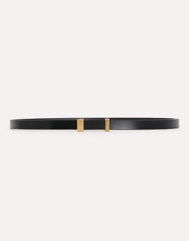 Cintura in pelle nera