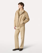 Giubbino In Drill Beige