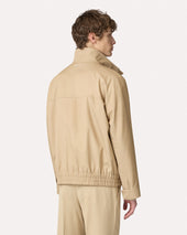 Giubbino In Drill Beige