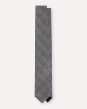 Cravatta in seta jacquard Principe di Galles