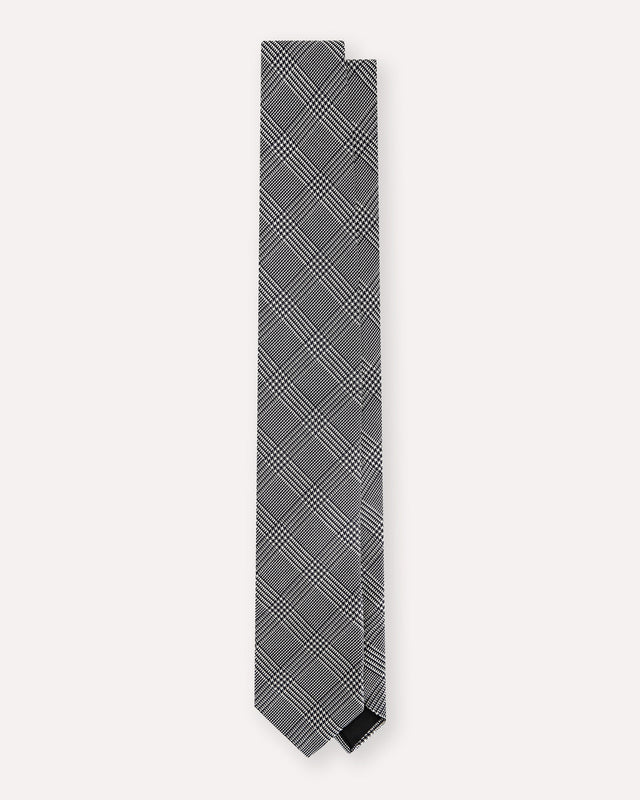 Cravatta in seta jacquard Principe di Galles