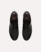 Derby In Pelle Di Toro Nero