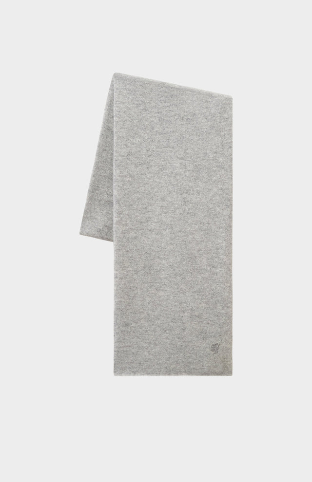 Classic Cashmere Scarf In Silver Melange