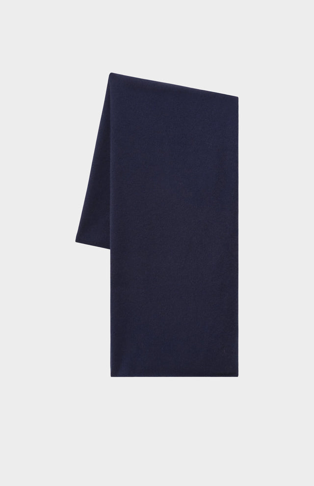 Classic Cashmere Scarf In Navy Melange