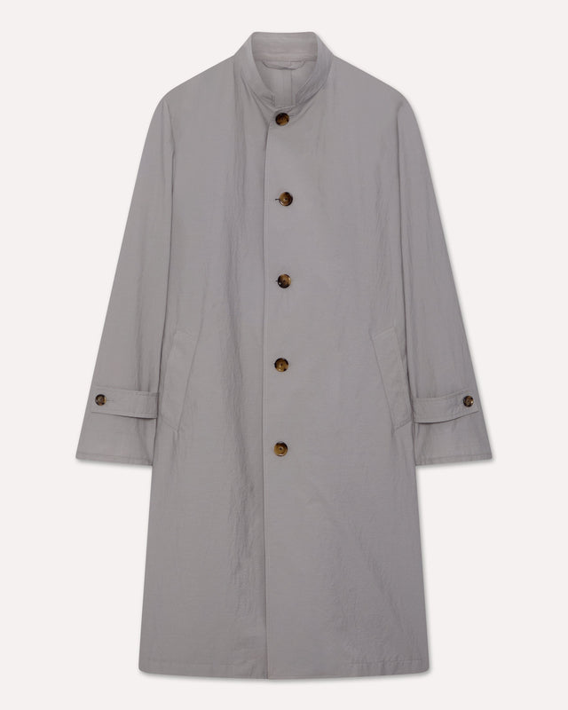 Spolverino grigio in cotone misto