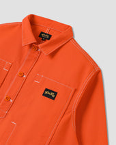 Painters Pop Over Shirt (Faded Red Bedford)