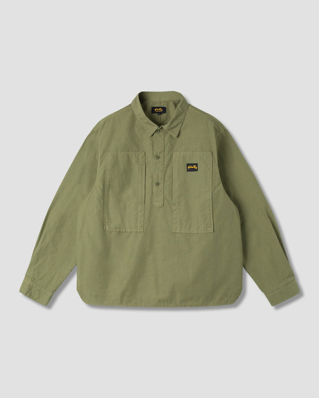 Painters Pop Over Shirt (Olive Ripstop)