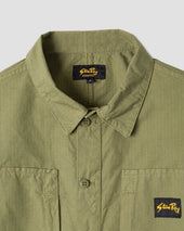 Painters Pop Over Shirt (Olive Ripstop)