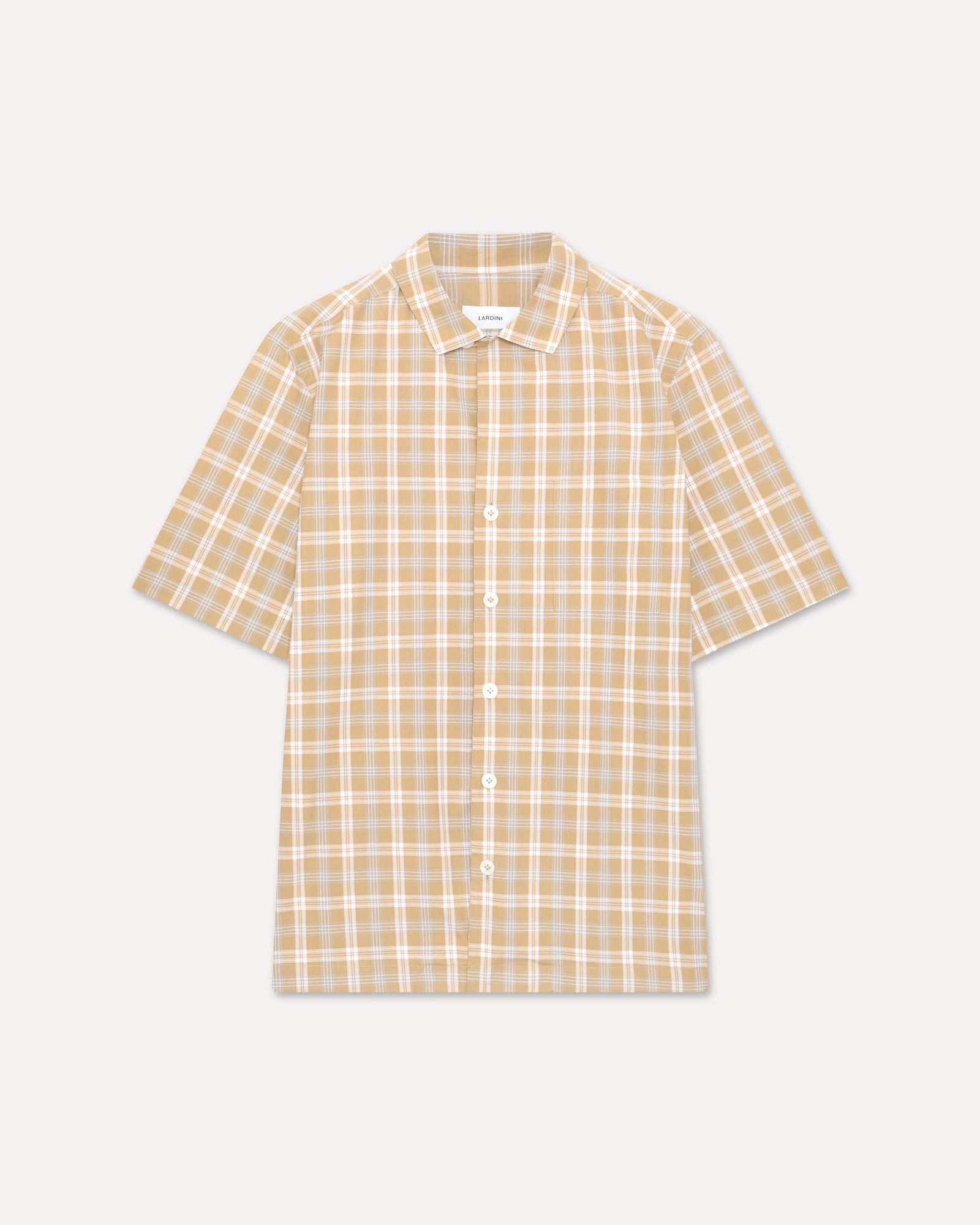 Camicia Cammello A Quadri