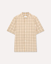 Camicia cammello a quadri