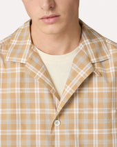 Camicia Cammello A Quadri