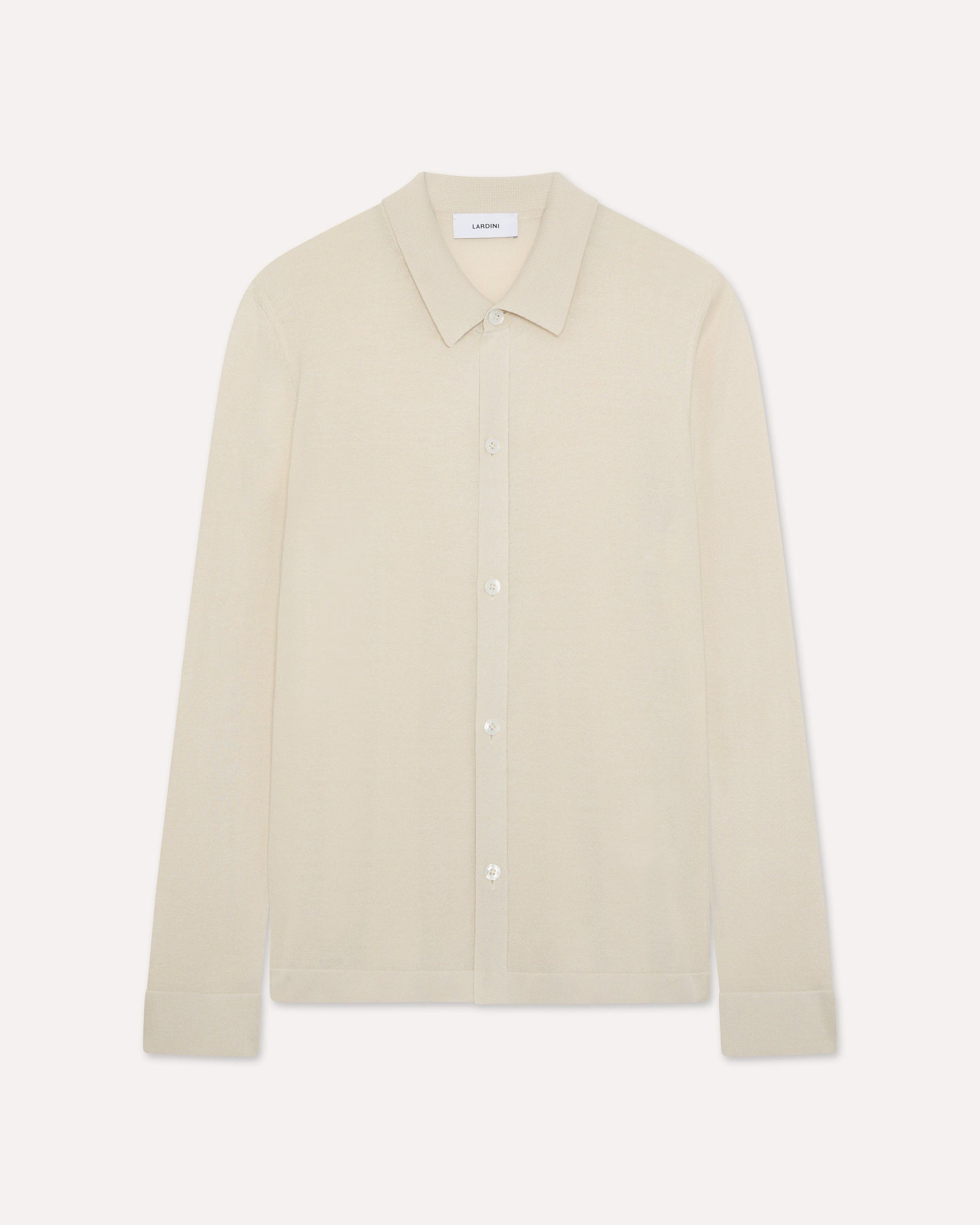 Camicia In Maglia Di Seta Panna