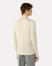 Camicia In Maglia Di Seta Panna