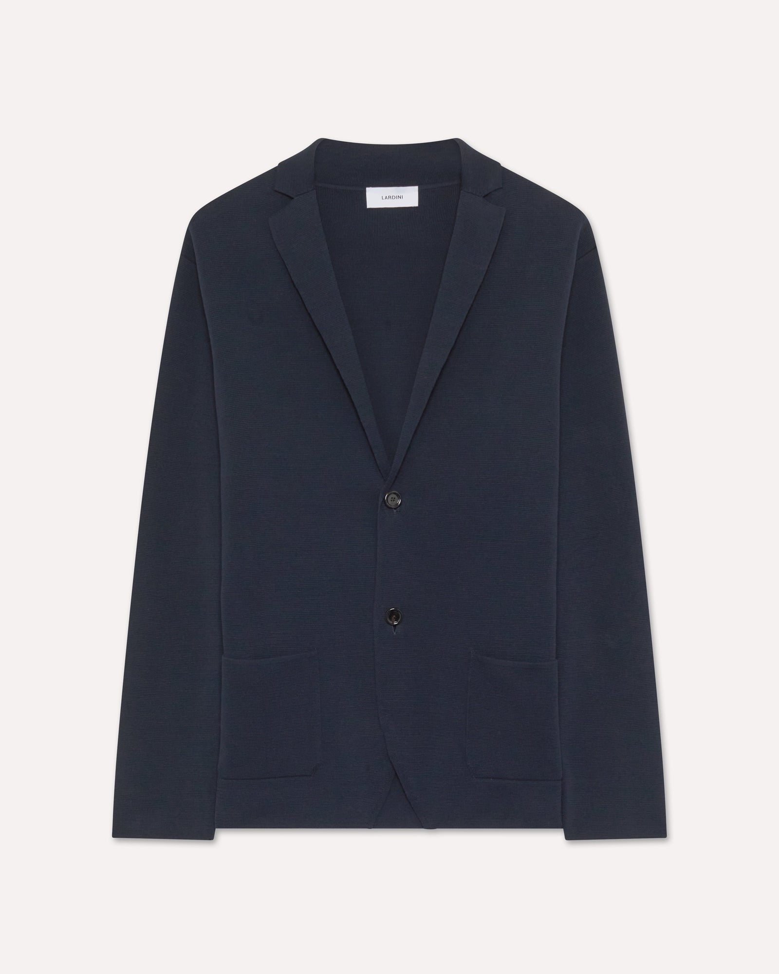Giacca Monopetto In Maglia Blu