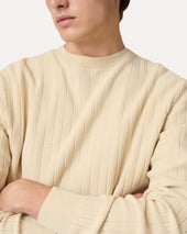 Girocollo In Maglia Panna