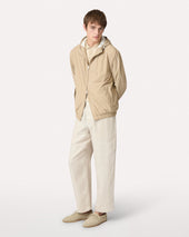 Polo In Maglia Di Cotone Panna