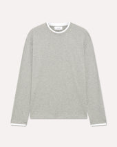 T-shirt a manica lunga grigia