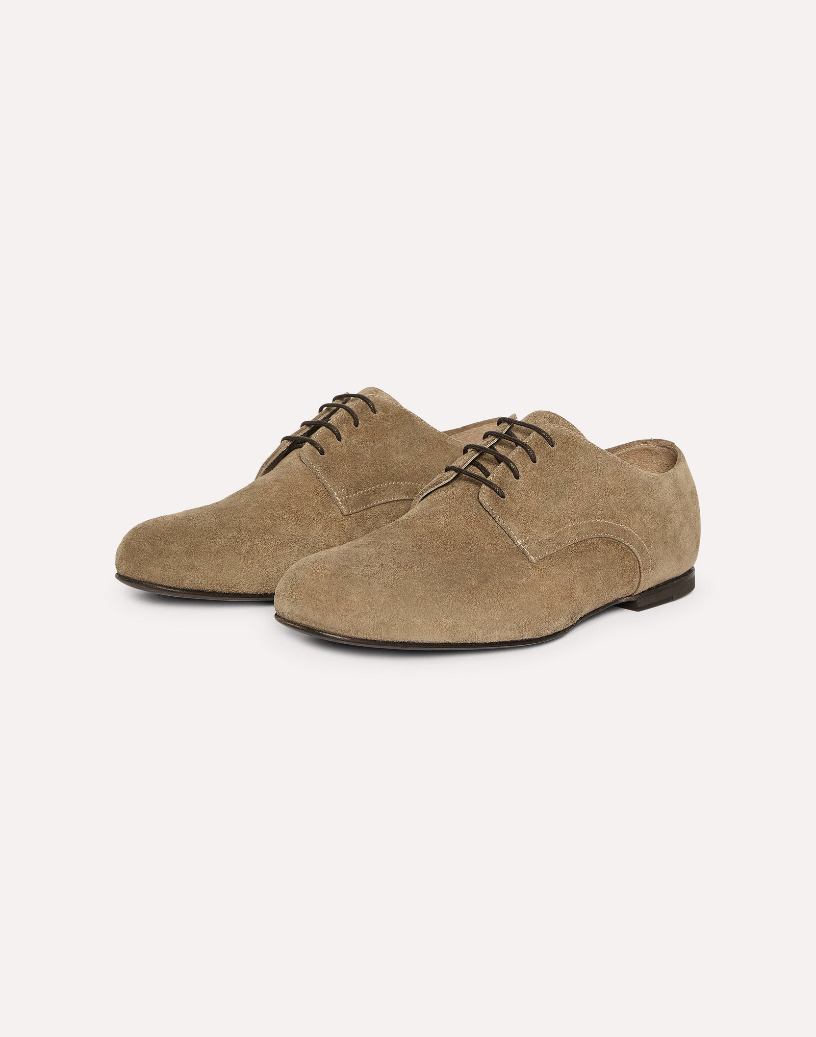 Derby In Suede Beige