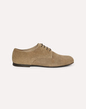 Derby In Suede Beige