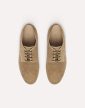 Derby In Suede Beige