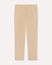 Pantalone con piega cammello