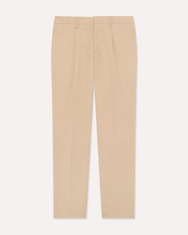 Pantalone con piega cammello