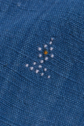 Indigo Organic Cotton Shirt In Tangaliya Weave