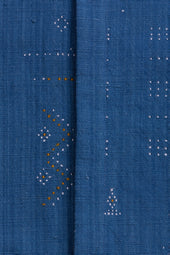 Indigo Organic Cotton Shirt In Tangaliya Weave