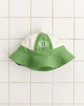 Paneled Grandfather Hat - Green/White
