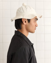 Paneled Grandfather Hat - White