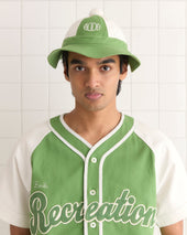 Paneled Grandfather Hat - Green/White