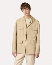 Field Jacket Cammello In Ecovero
