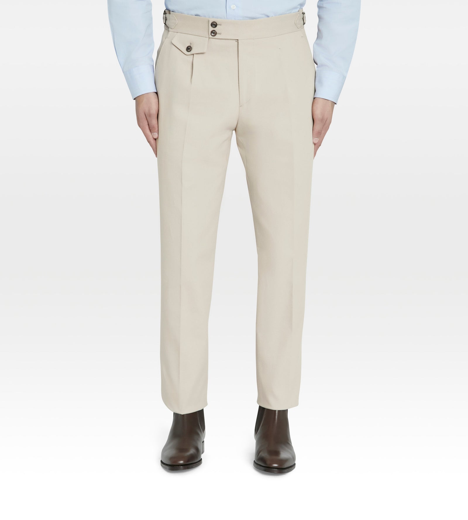 Pantalon En Coton Moleskine